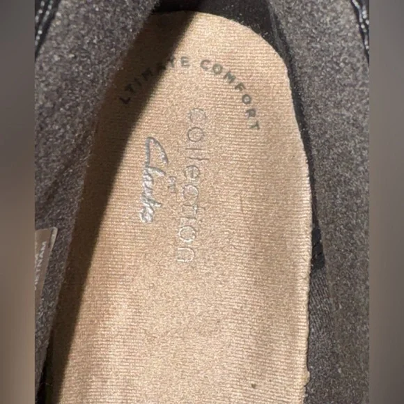 Clarks Suede Ankle Boots - Black - size 7.5 - Picture 7 of 7